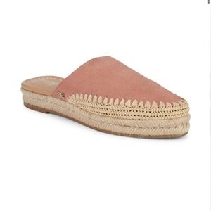 Sam Edelman Austin Suede Espadrille mule size 10